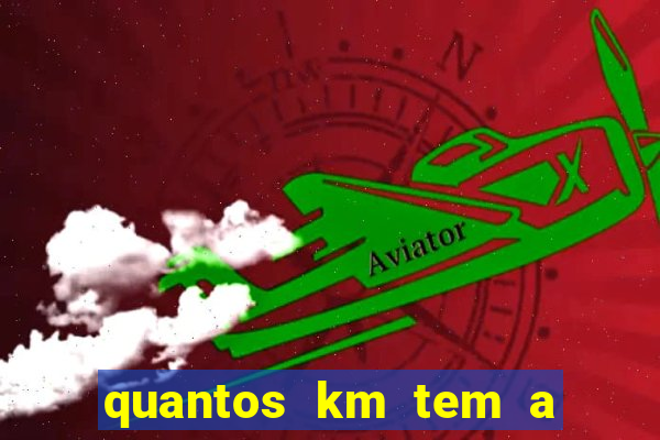 quantos km tem a serra de santos